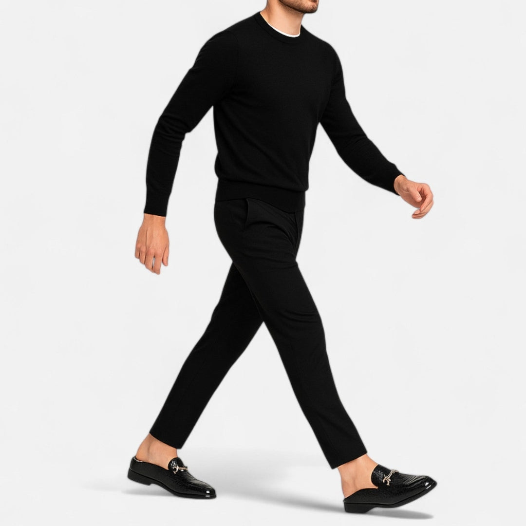 Mocassins à enfiler texturés avec détail métallique pour homme