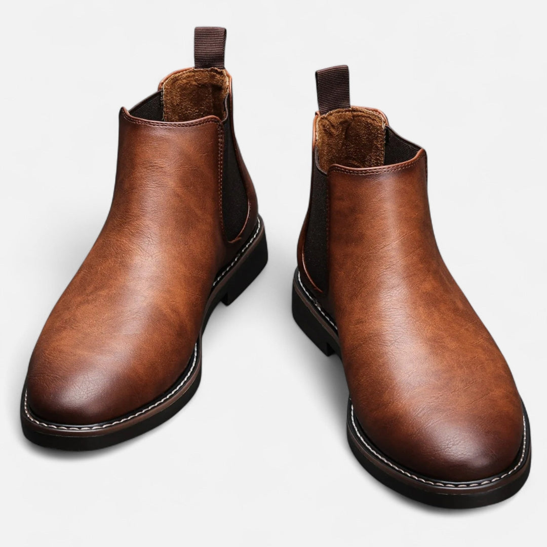 Bottines Chelsea pour Homme avec Empiècements Élastiques
