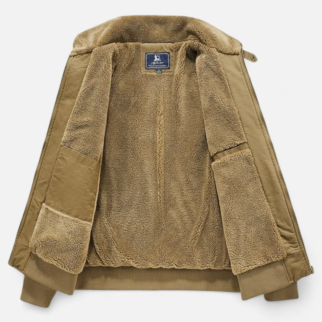 Veste en jean homme à col sherpa