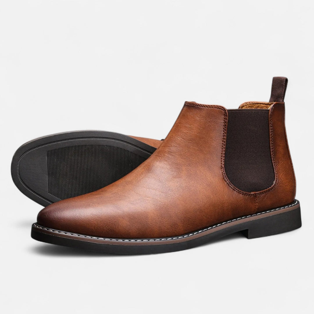 Bottines Chelsea pour Homme avec Empiècements Élastiques