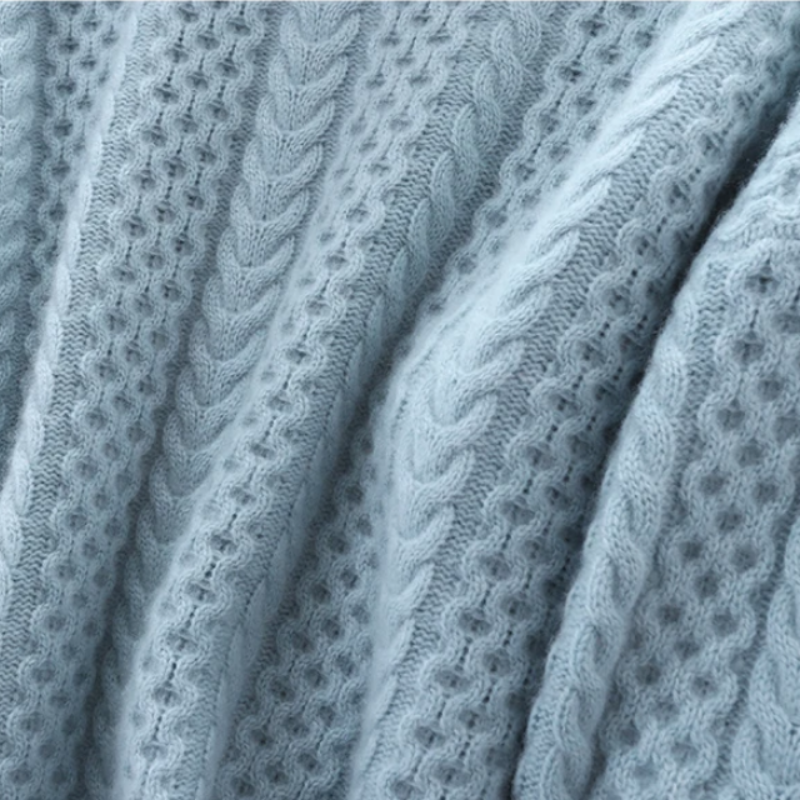 Pull à Col Roulé en Maille Texturée pour Femme