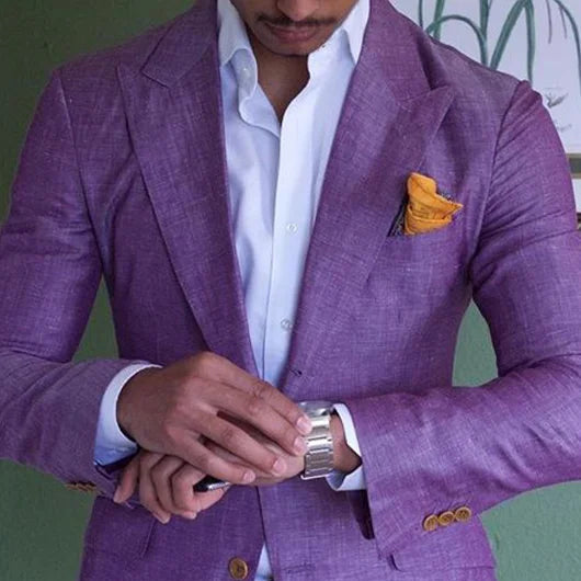 Veste blazer à carreaux pour homme