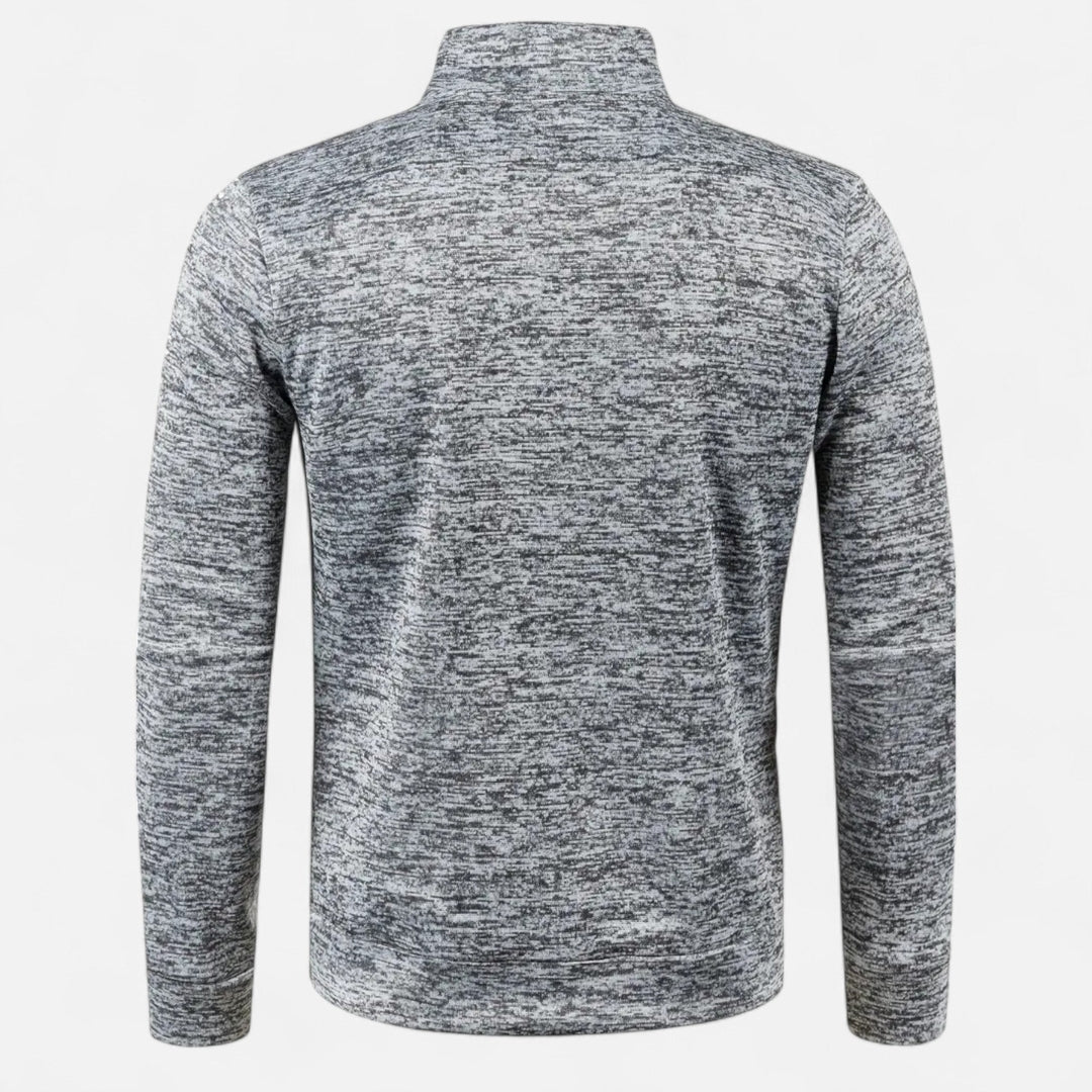 Veste sweat zippée à col montant pour homme