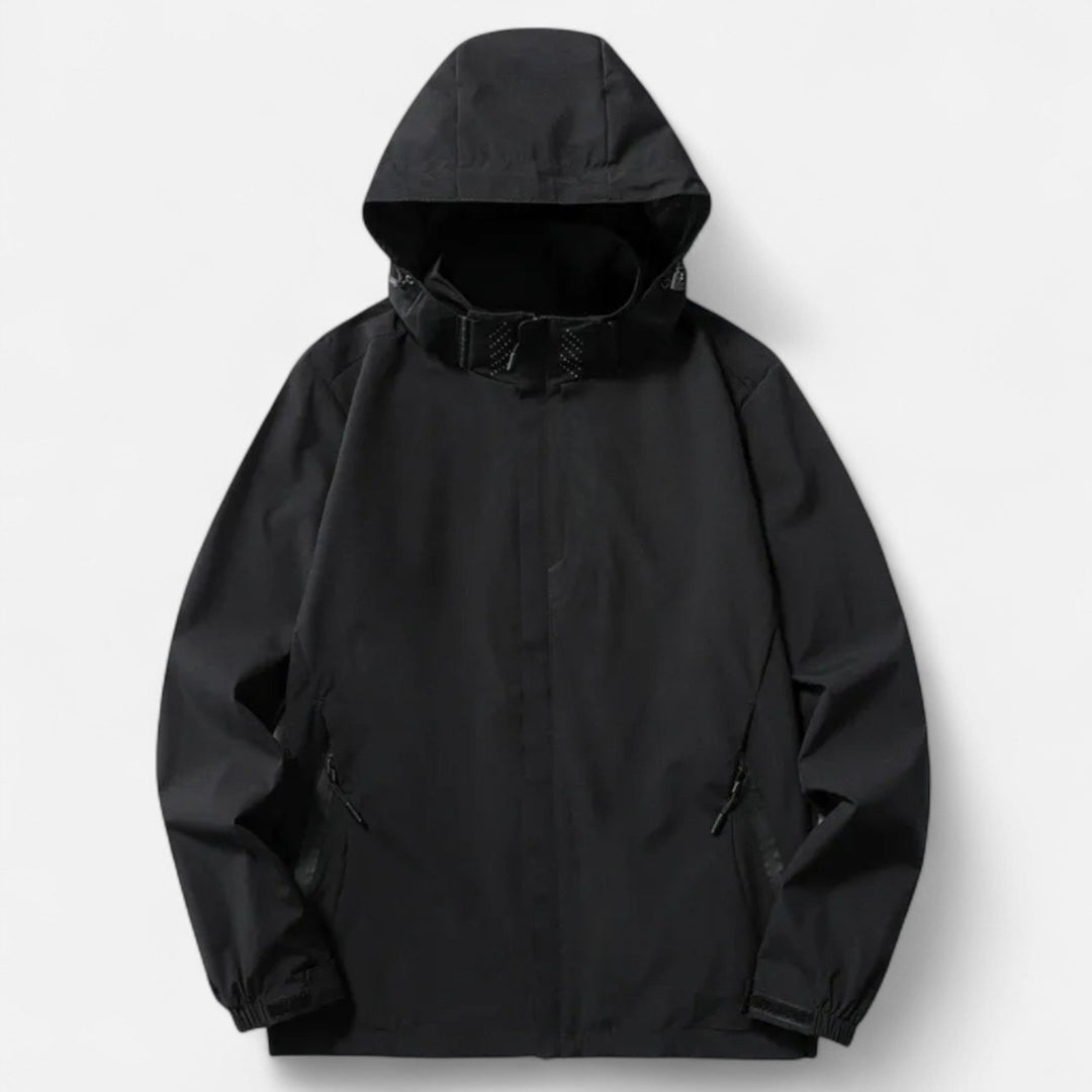 Veste à capuche zippée avec poches pour homme