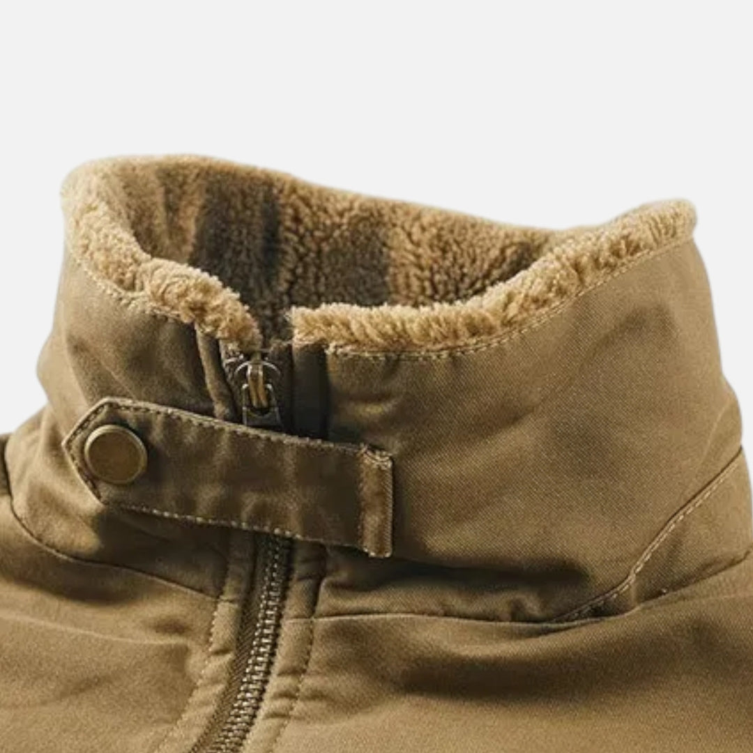 Veste en jean homme à col sherpa