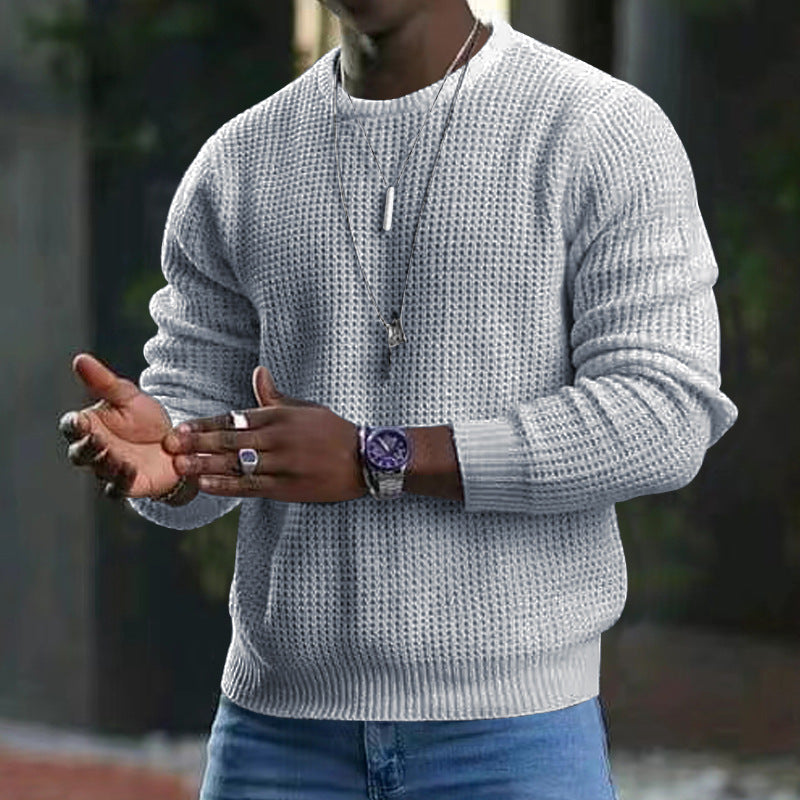 Pull en Maille à Col Rond pour Homme
