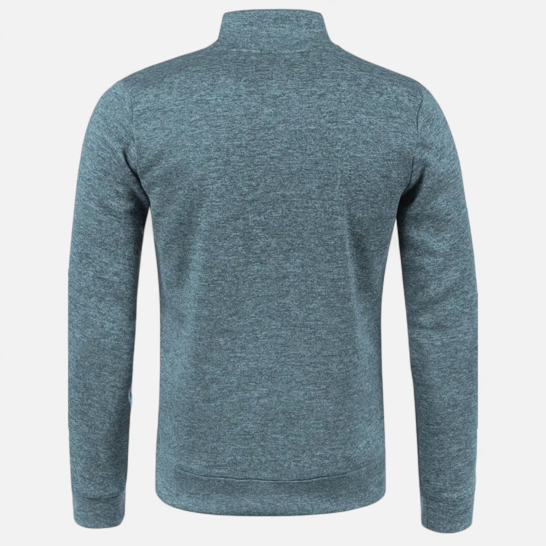 Veste sweat zippée à col montant pour homme