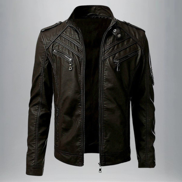 Veste zippée homme avec finition unie