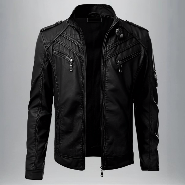 Veste zippée homme avec finition unie