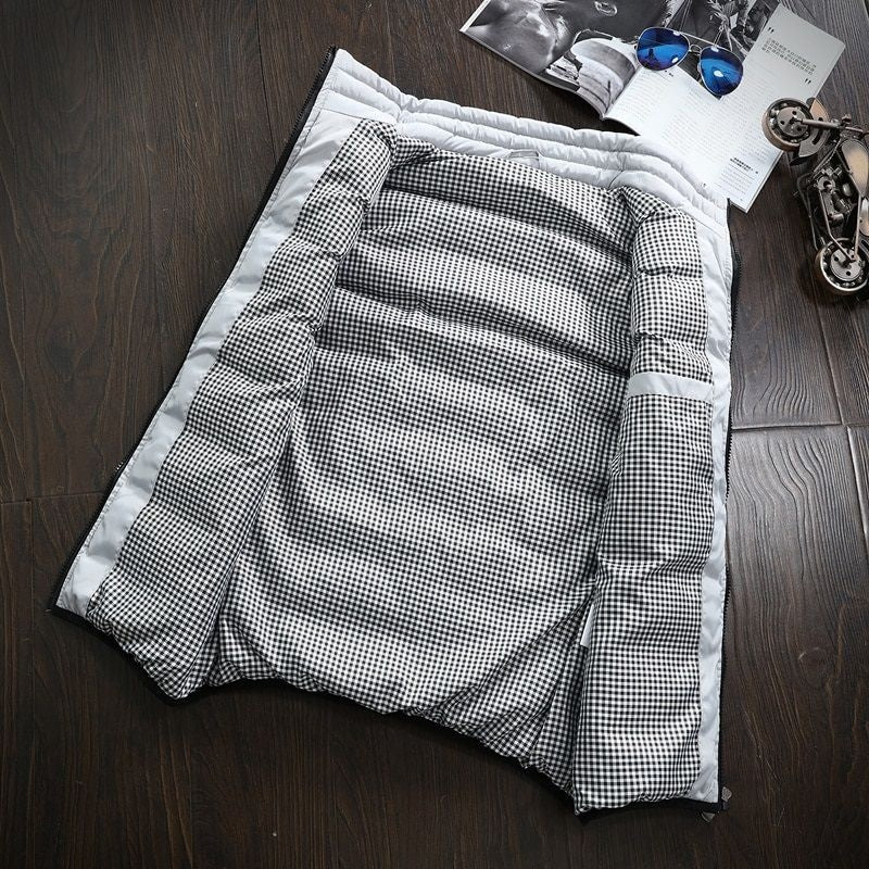 Gilet sans manches matelassé déperlant pour homme Col montant zippé Usage extérieur