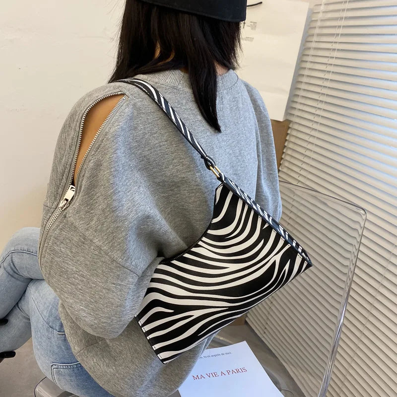 Sac à bandoulière imprimé animal pour femmes