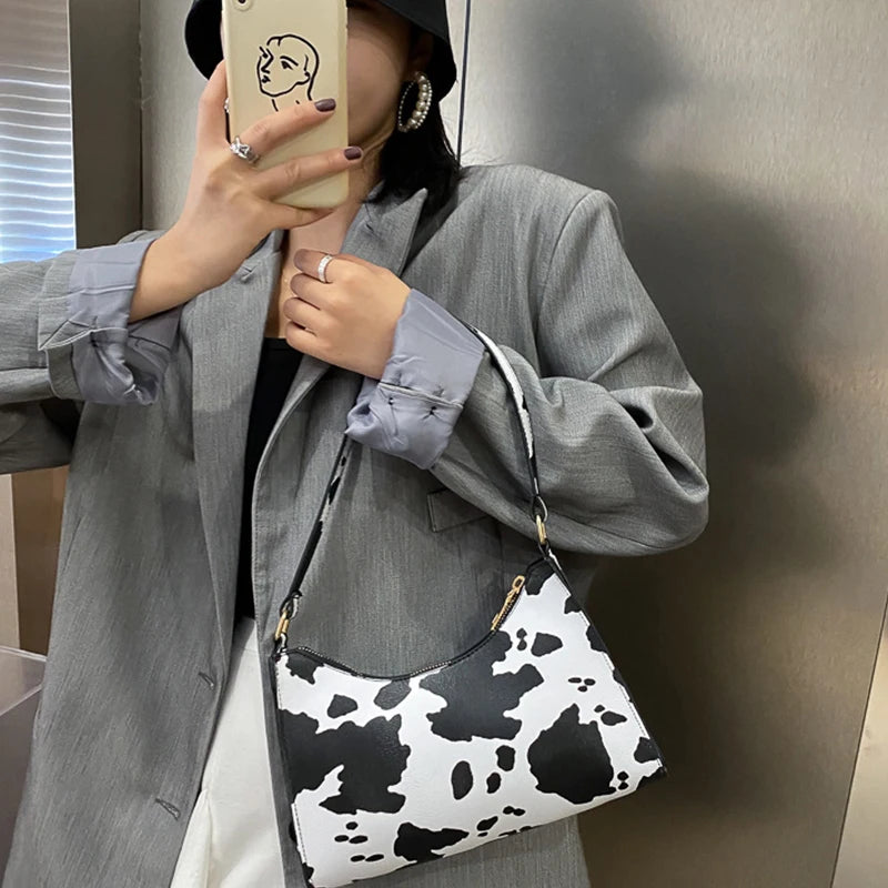 Sac à bandoulière imprimé animal pour femmes