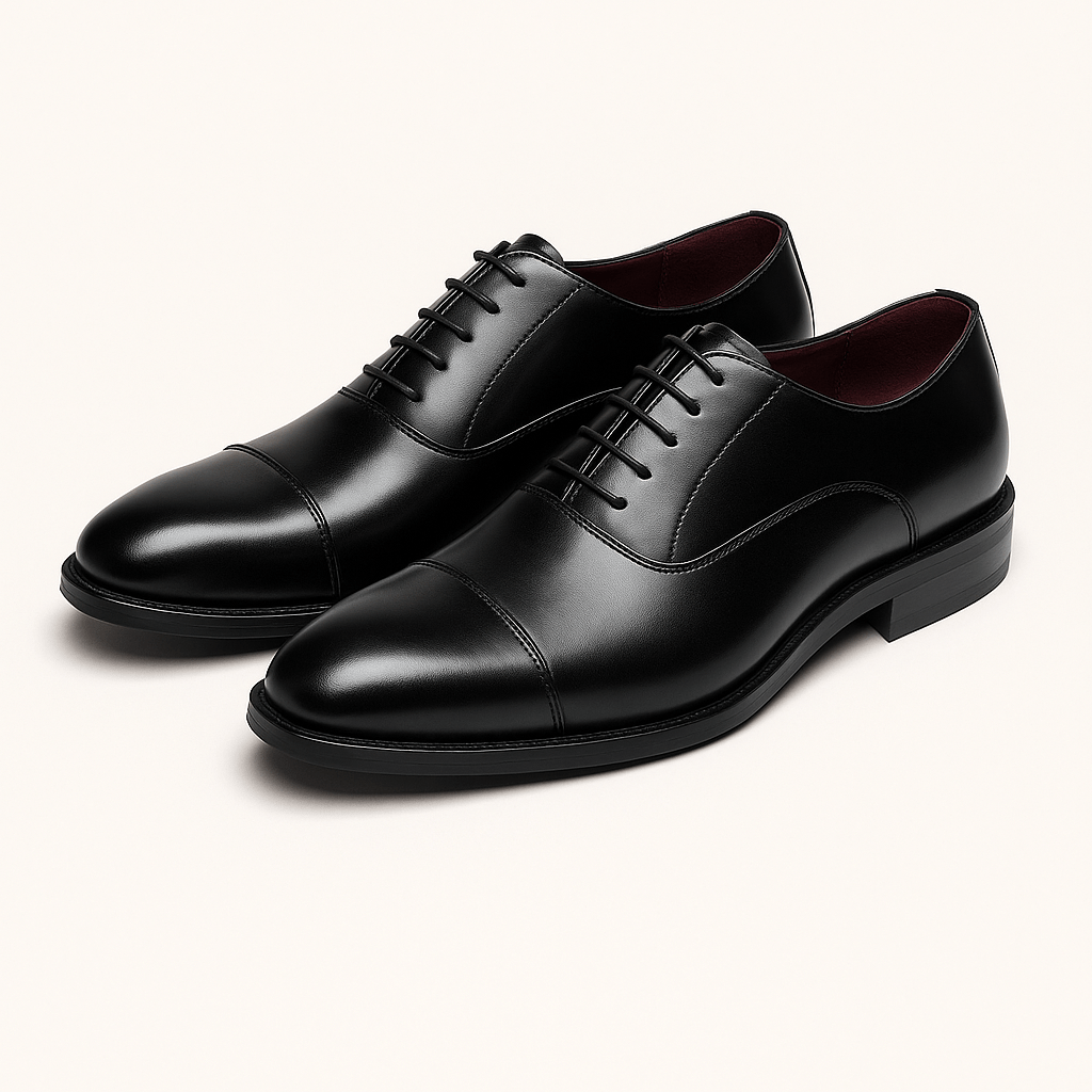 Chaussures Oxford Homme | Bout Pointu à Lacets et Semelle en Caoutchouc