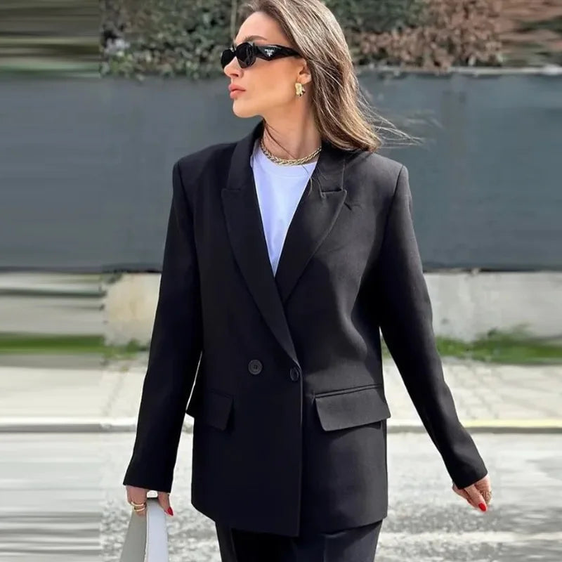 Veste Cintrée à Manches Longues pour Femme