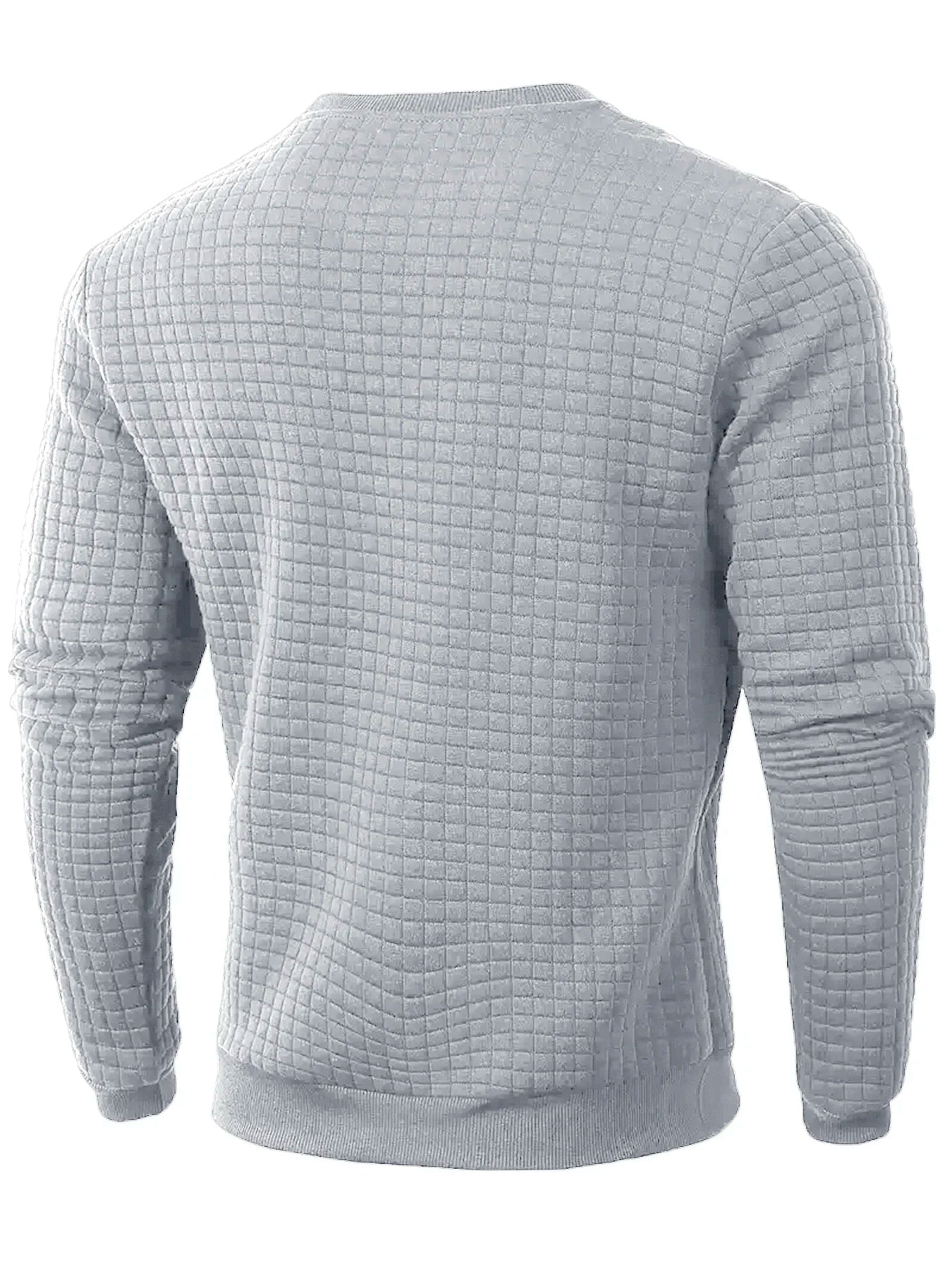 Pull en Maille Texturée à Col Rond pour Homme