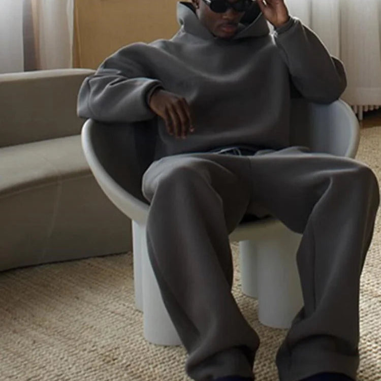 Sweat-shirt et pantalon grande taille à manches longues pour homme