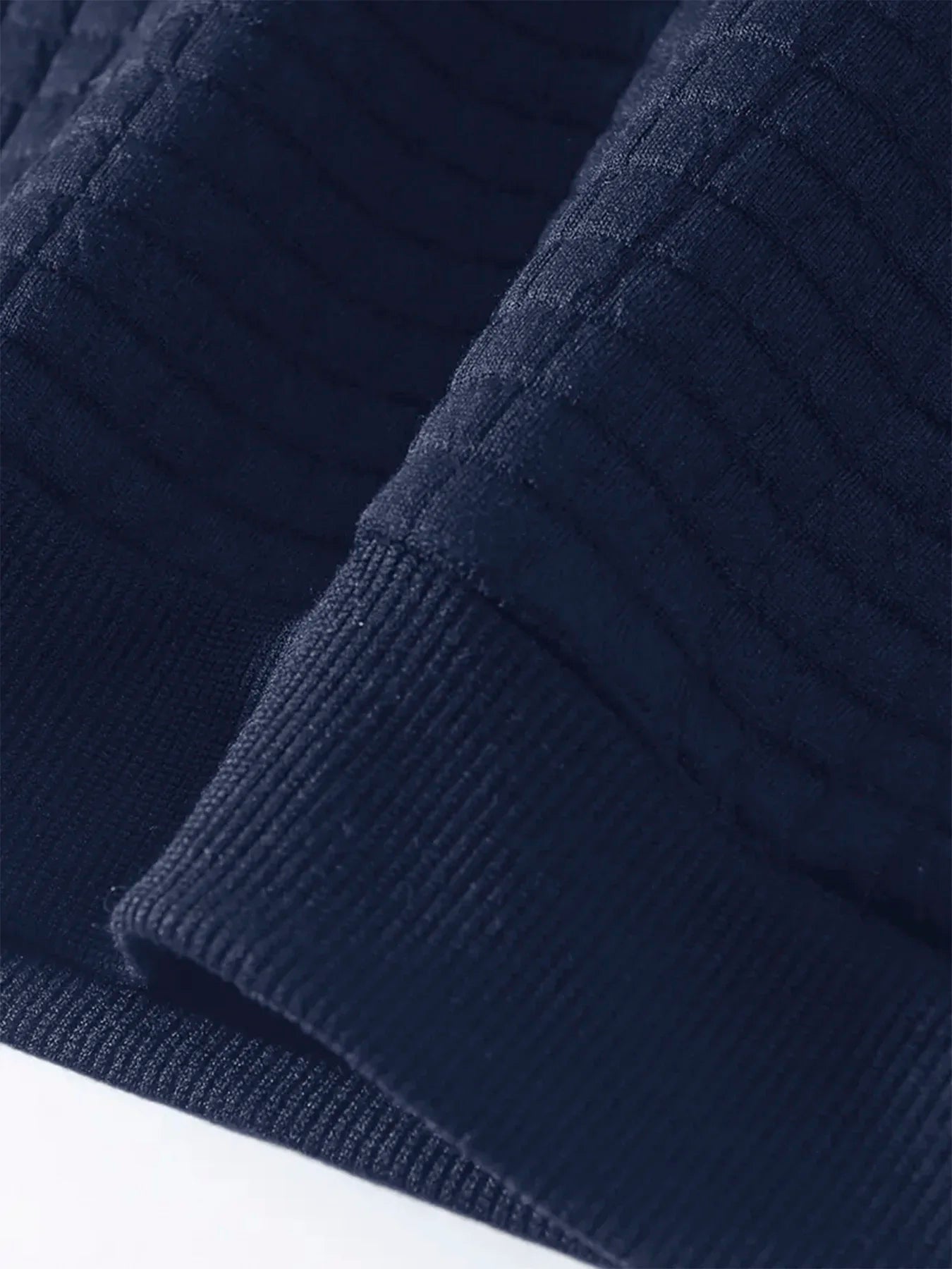 Pull en Maille Texturée à Col Rond pour Homme