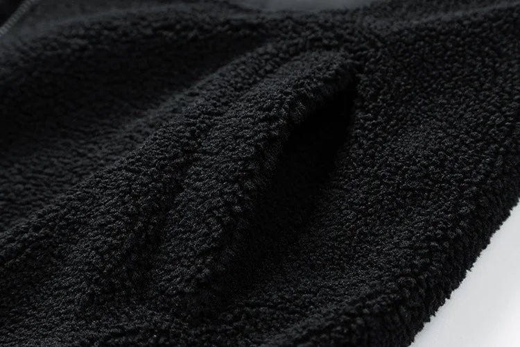 Veste polaire Sherpa à col montant pour homme