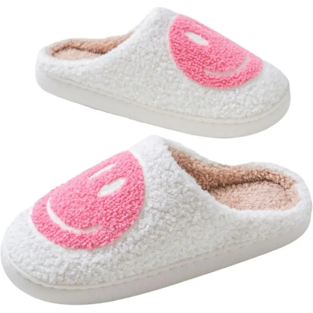 Chaussons d'intérieur en textile pour femme, automne/hiver, motif fantaisie, semelle plate