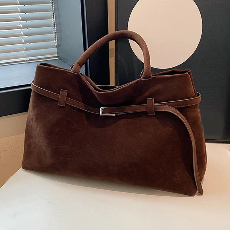 Sac d’épaule zippé à grande contenance pour femme