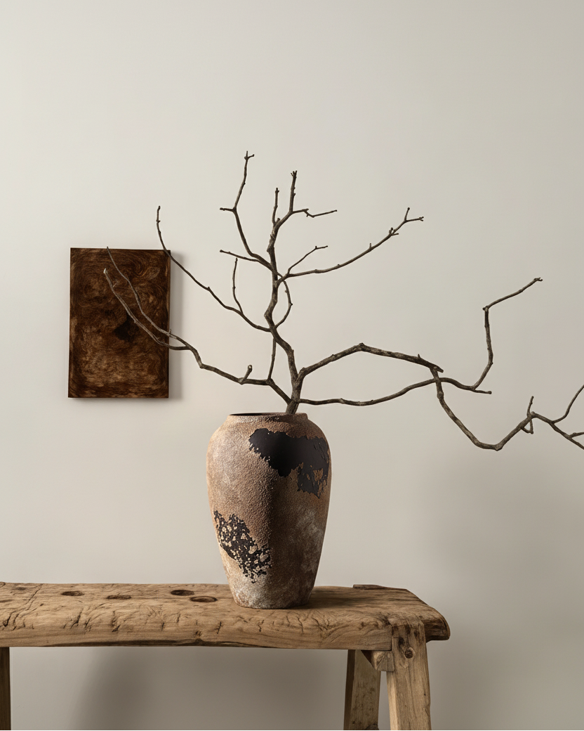 Sora Ceramic Vase – Earth Brown