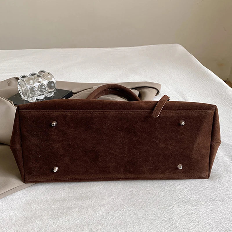 Sac d’épaule zippé à grande contenance pour femme