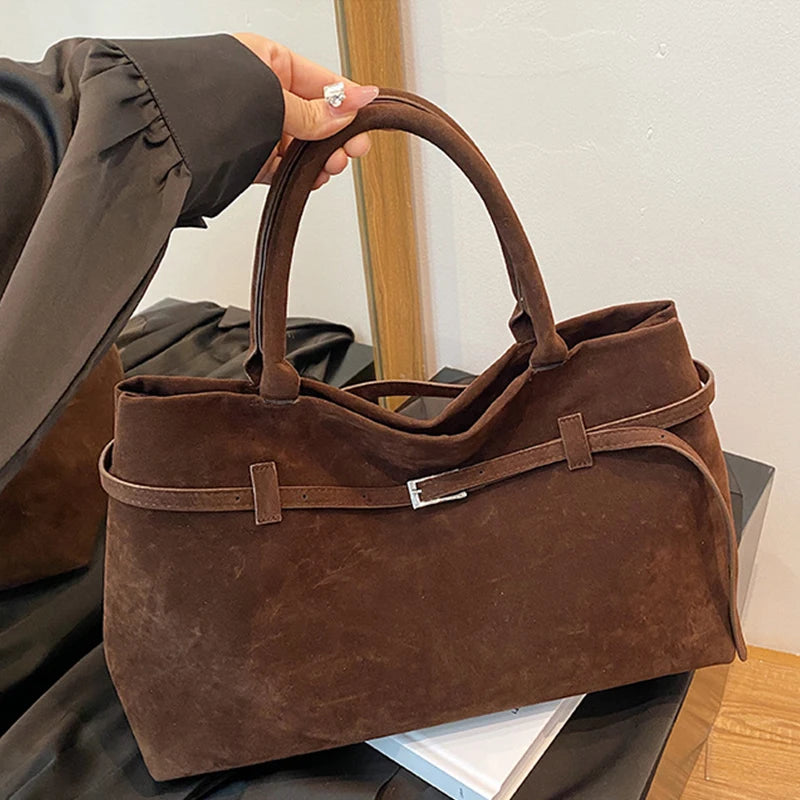 Sac d’épaule zippé à grande contenance pour femme