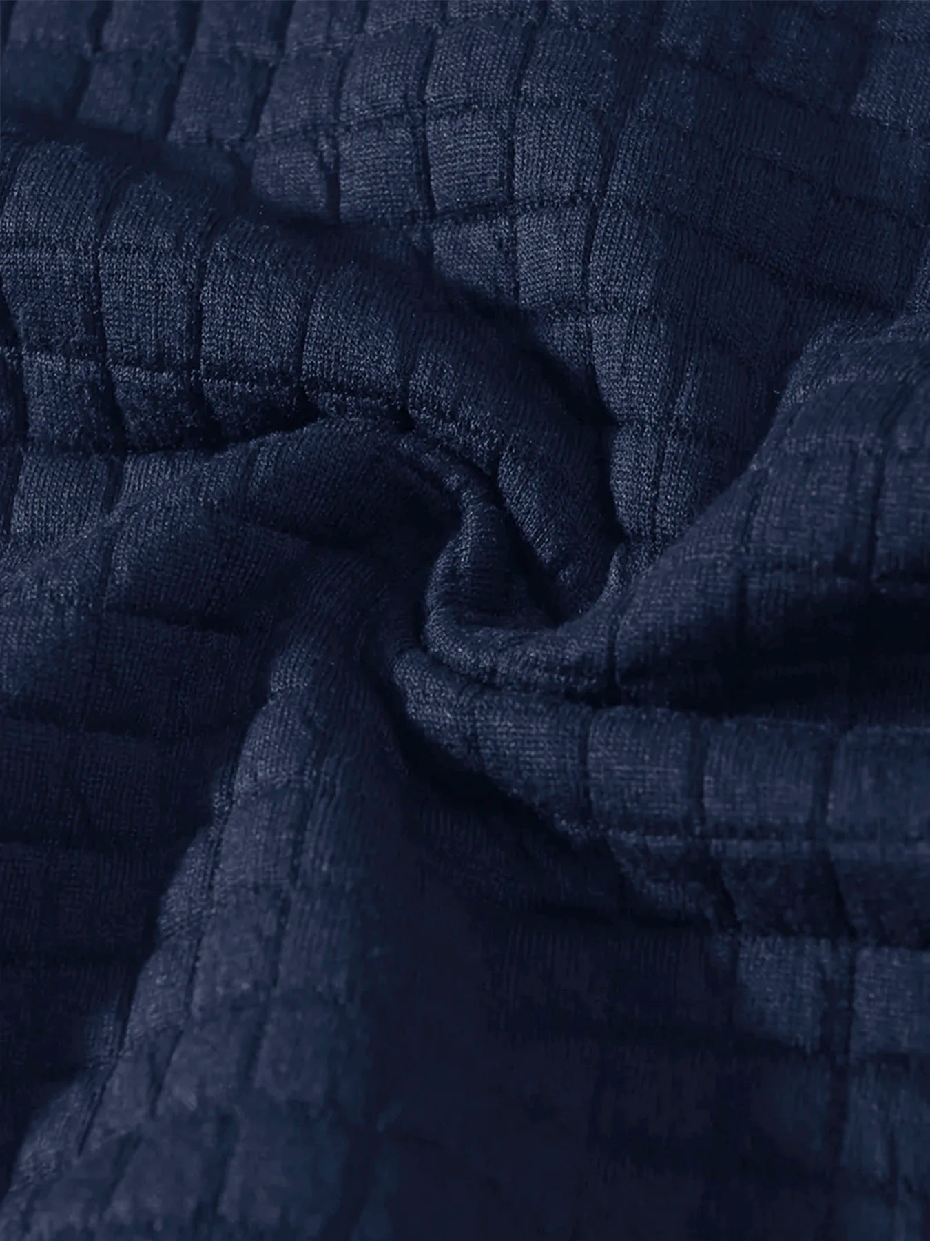 Pull en Maille Texturée à Col Rond pour Homme