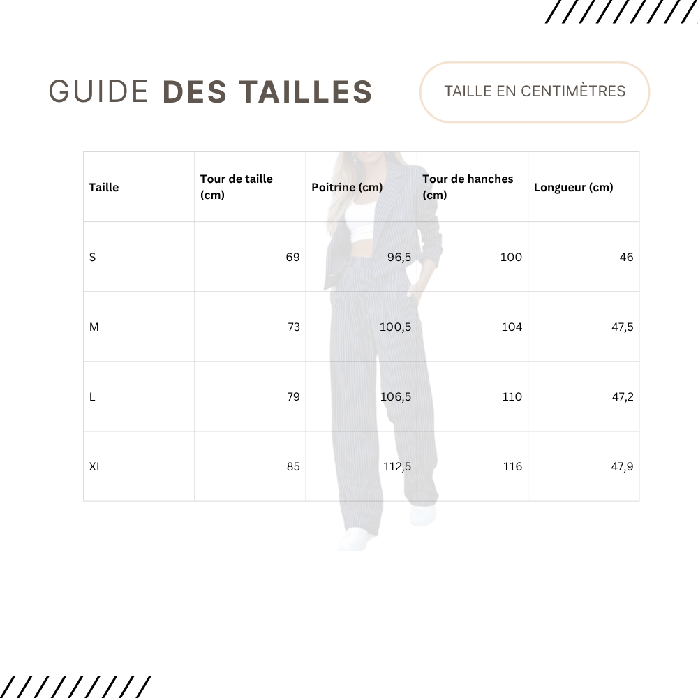 Guides des Tailles