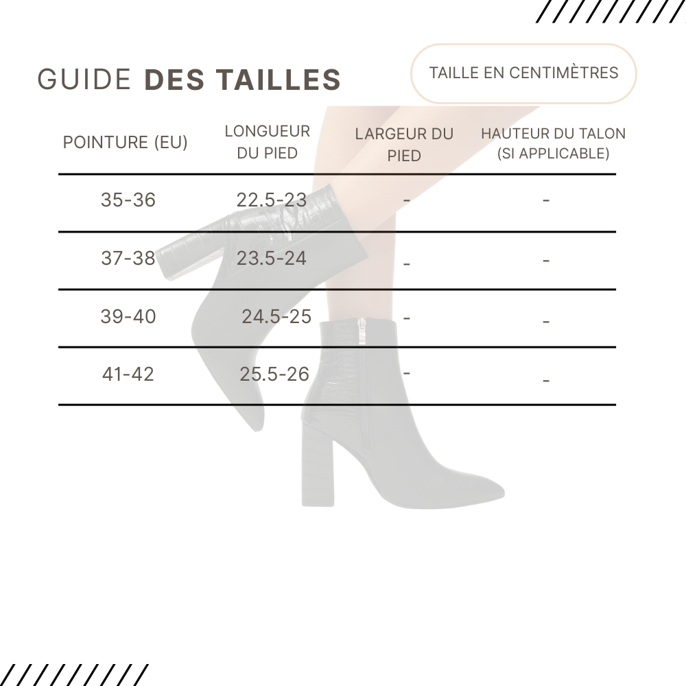 Guides des Tailles