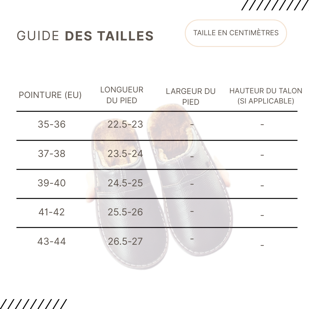 Guides des Tailles