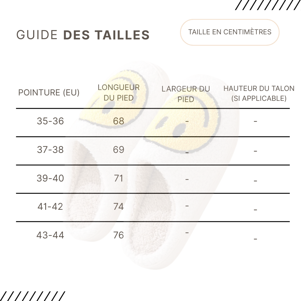 Guides des Tailles