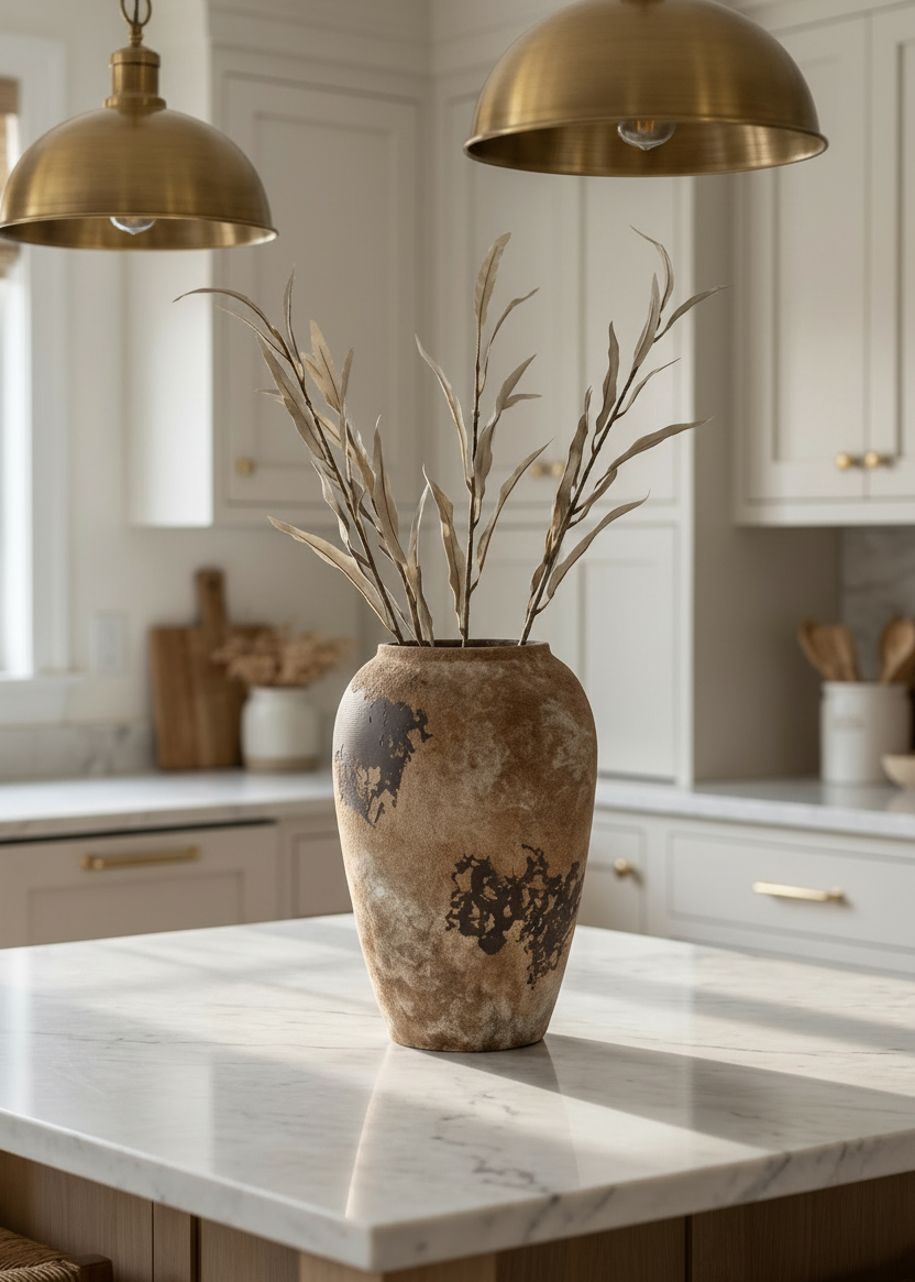 Sora Ceramic Vase – Earth Brown