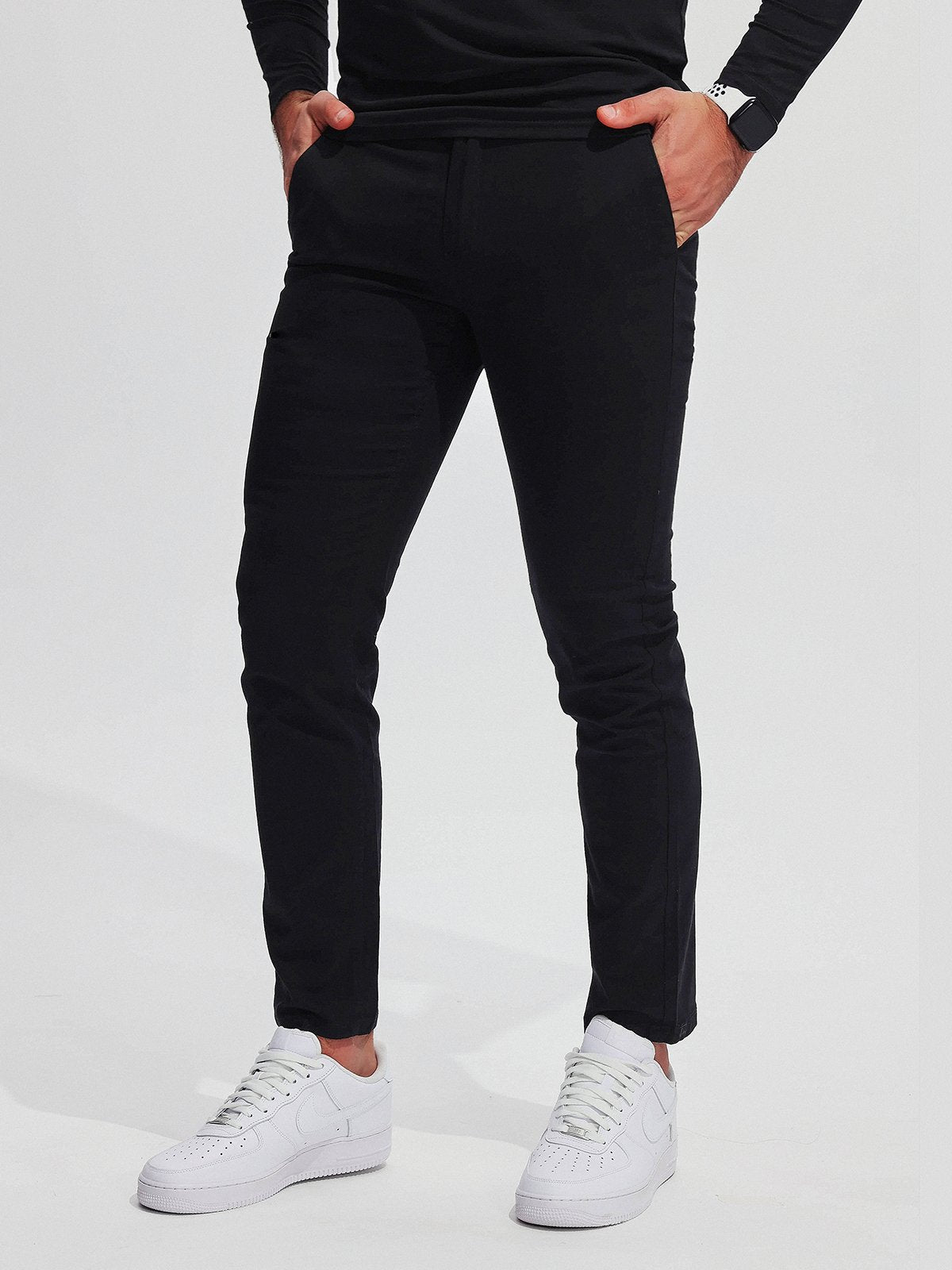 Pantalon chino à jambe droite pour homme