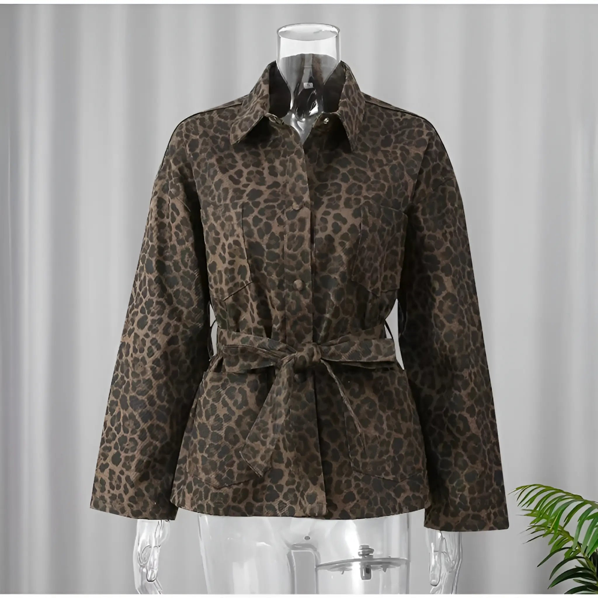 Luipaardprint Losse Jas – High Street Bovenkleding