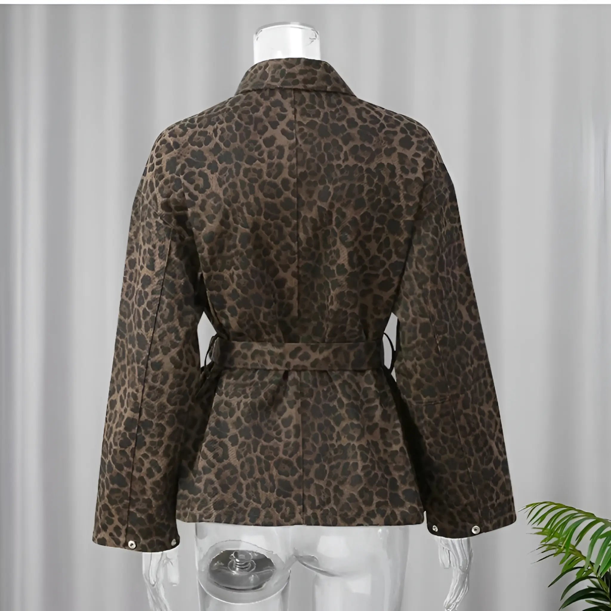 Luipaardprint Losse Jas – High Street Bovenkleding