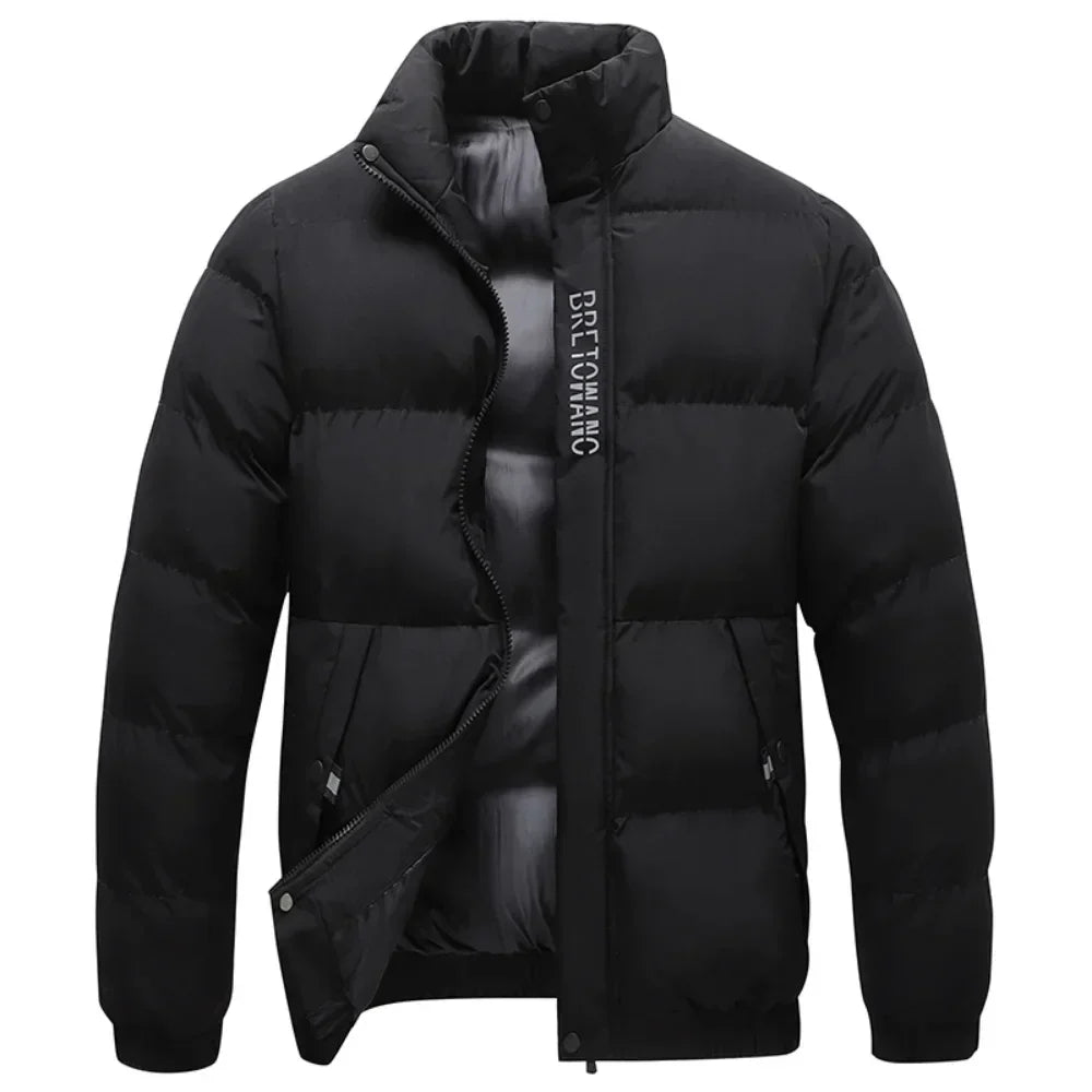 Veste matelassée déperlante pour homme Col montant Usage extérieur et quotidien