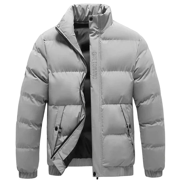 Veste matelassée déperlante pour homme Col montant Usage extérieur et quotidien