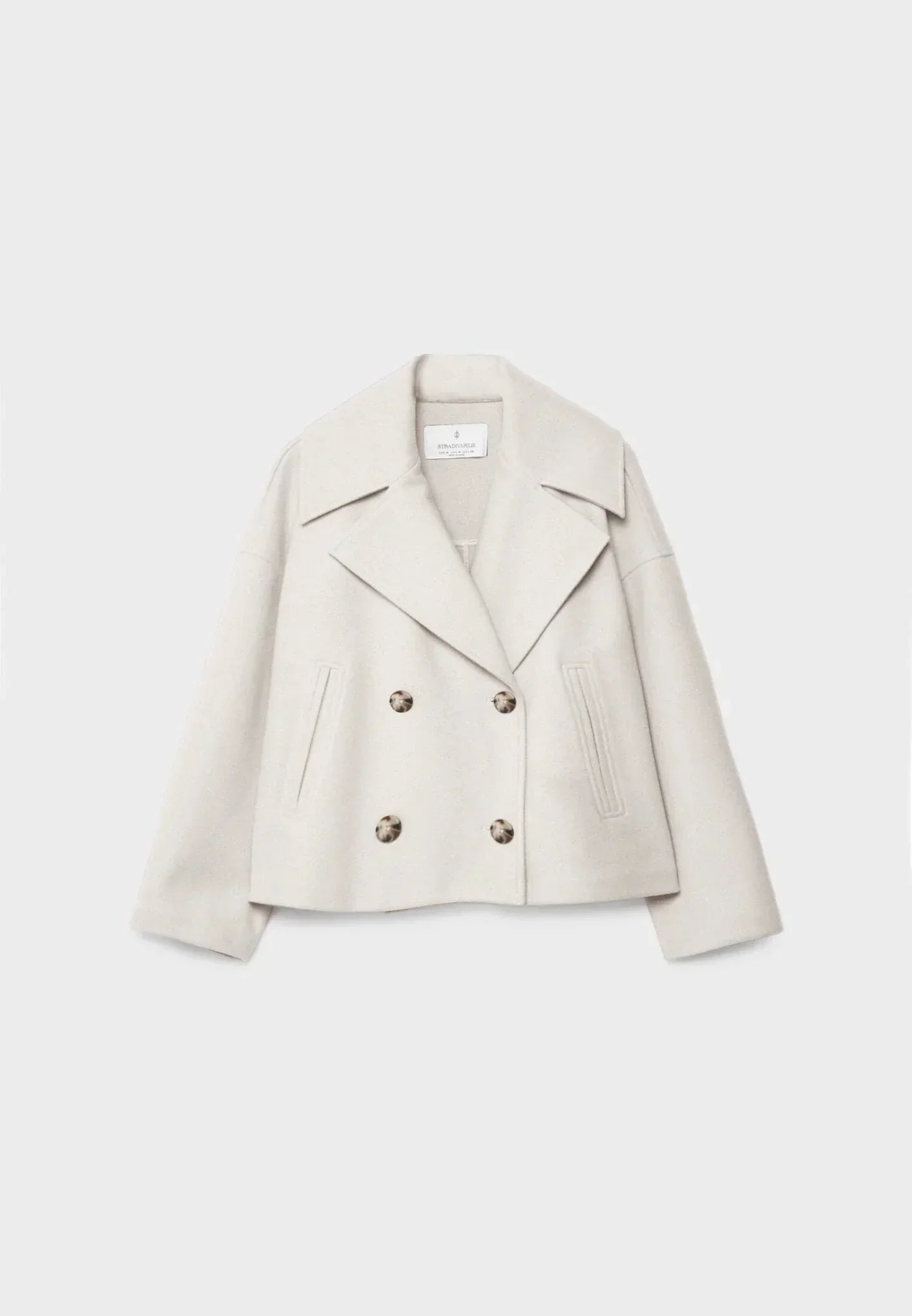 Veste courte à double boutonnage pour femme
