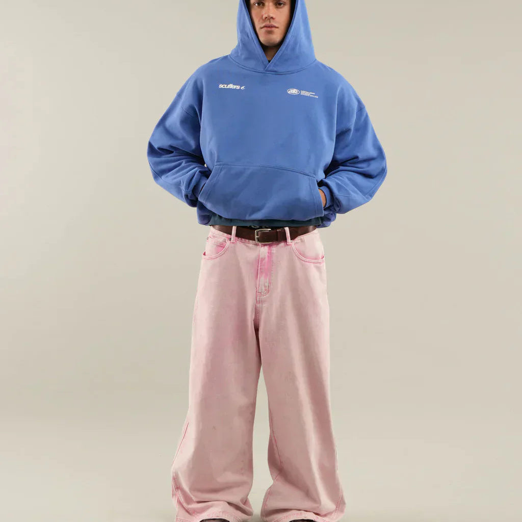 Sweat à capuche colorblock avec imprimé lettres pour homme