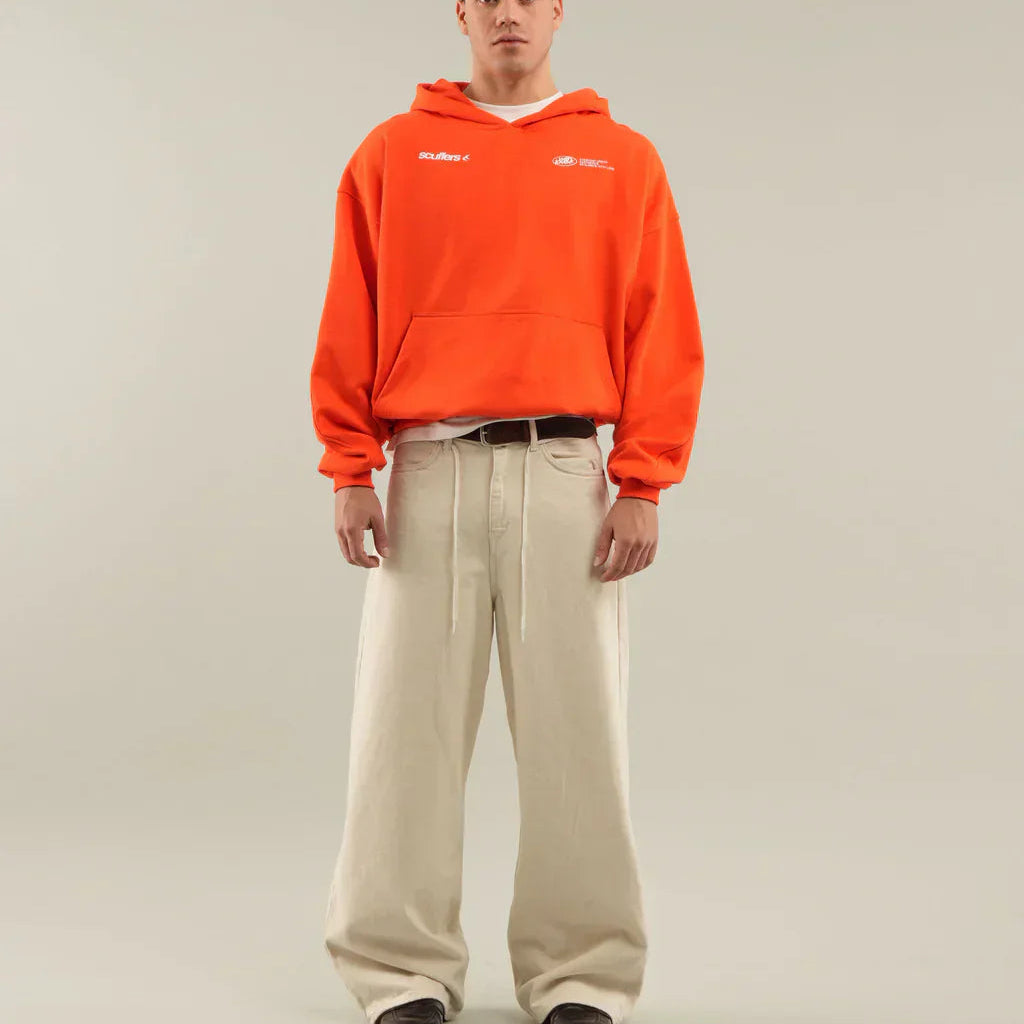 Sweat à capuche colorblock avec imprimé lettres pour homme